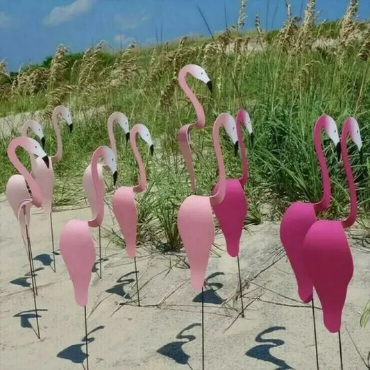 Onze Dansende Flamingo Tuindecoratie