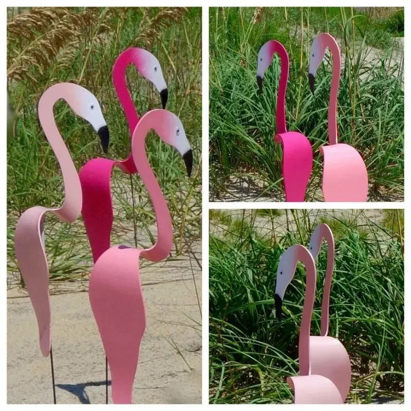Onze Dansende Flamingo Tuindecoratie