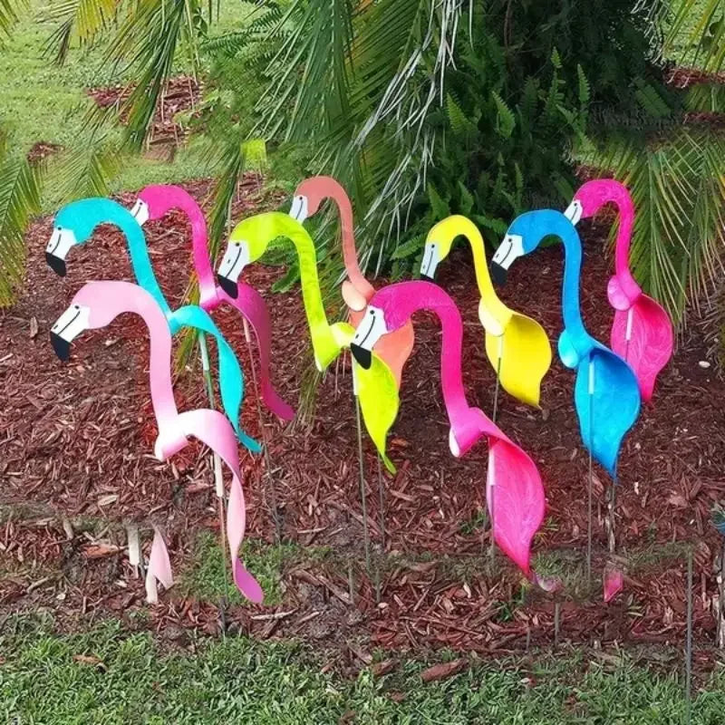 Onze Dansende Flamingo Tuindecoratie