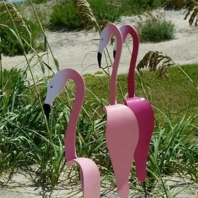 Onze Dansende Flamingo Tuindecoratie